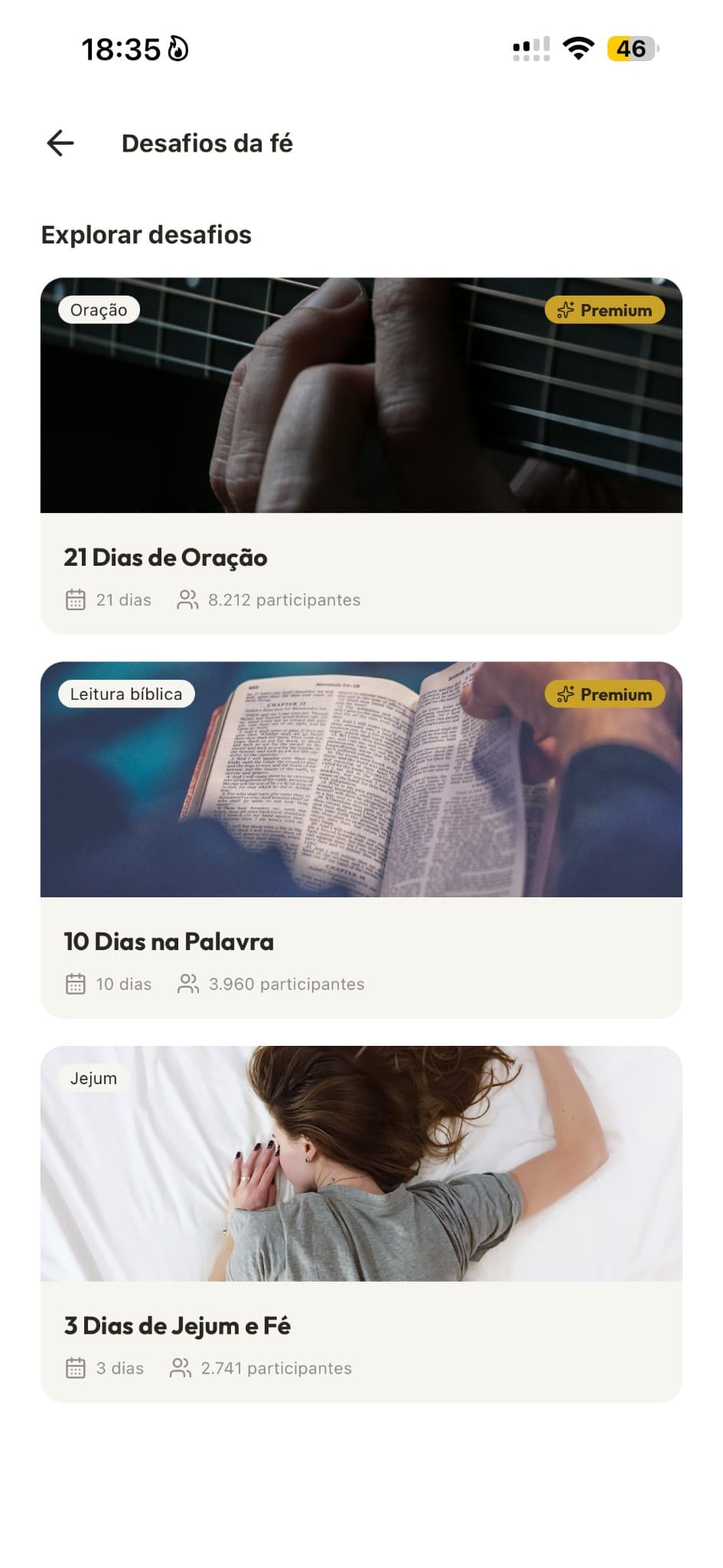 Desafios da fé com milhares juntos