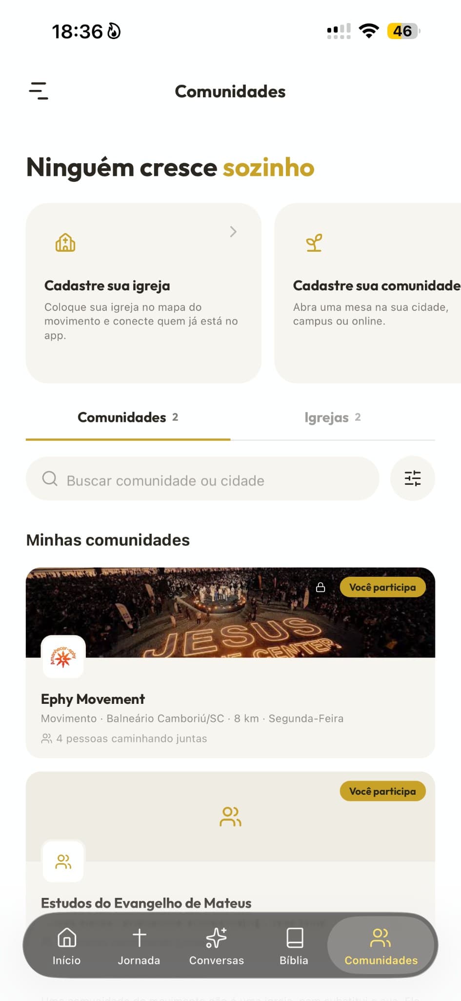 Ninguém cresce sozinho